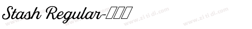 Stash Regular字体转换